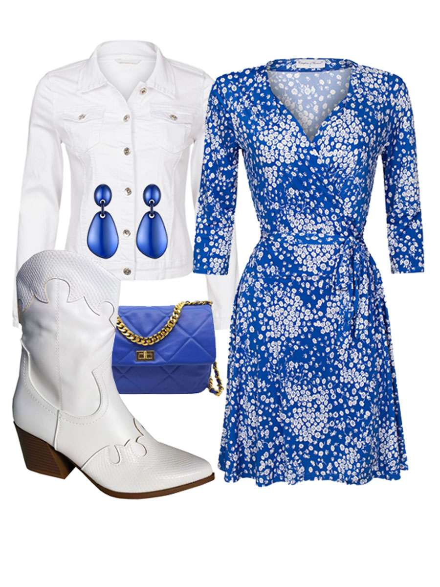 Jurk Overslag A-lijn Tosca Shop the look