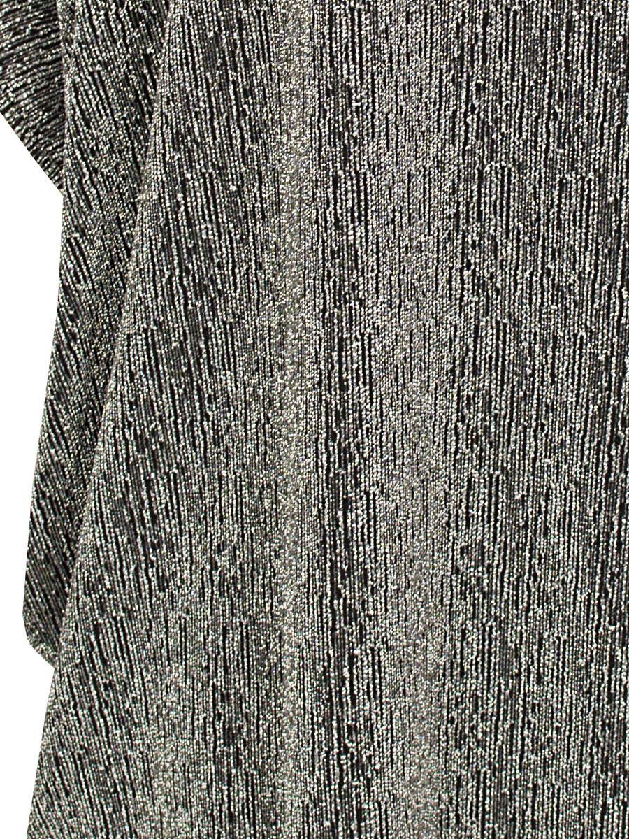 Jurk Comfy Glitter Zilver detail