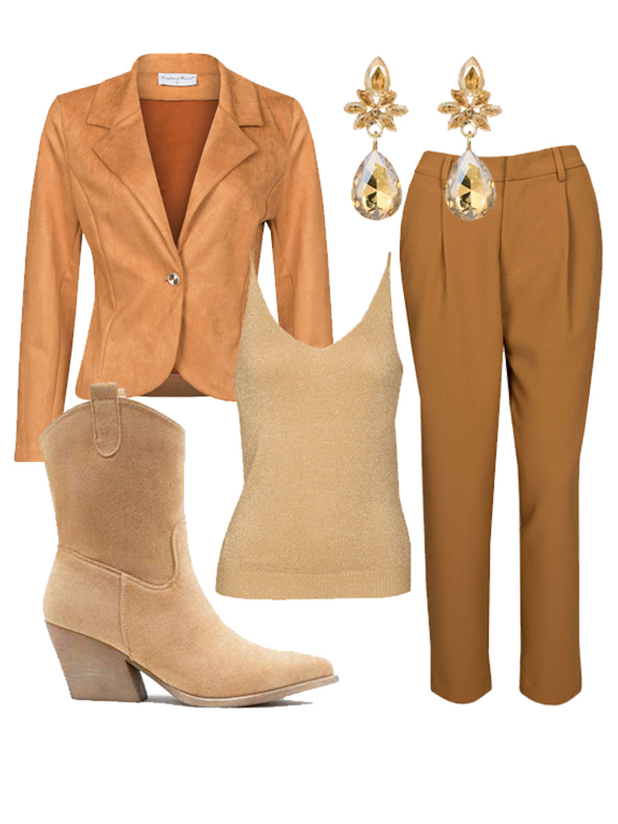 Pantalon Camel Shop the look