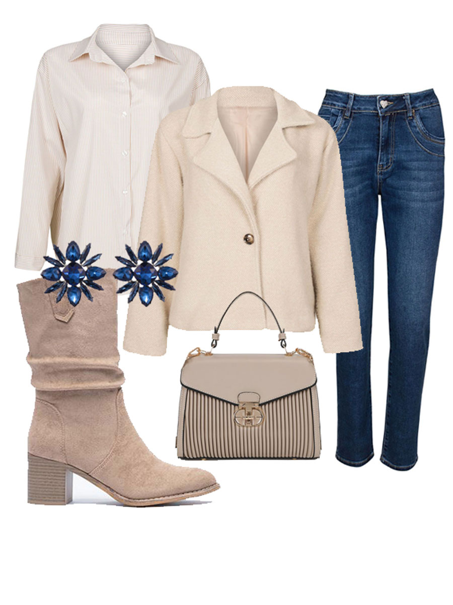 Shop the look met Jasje Chantal Beige van Fashionize.nl