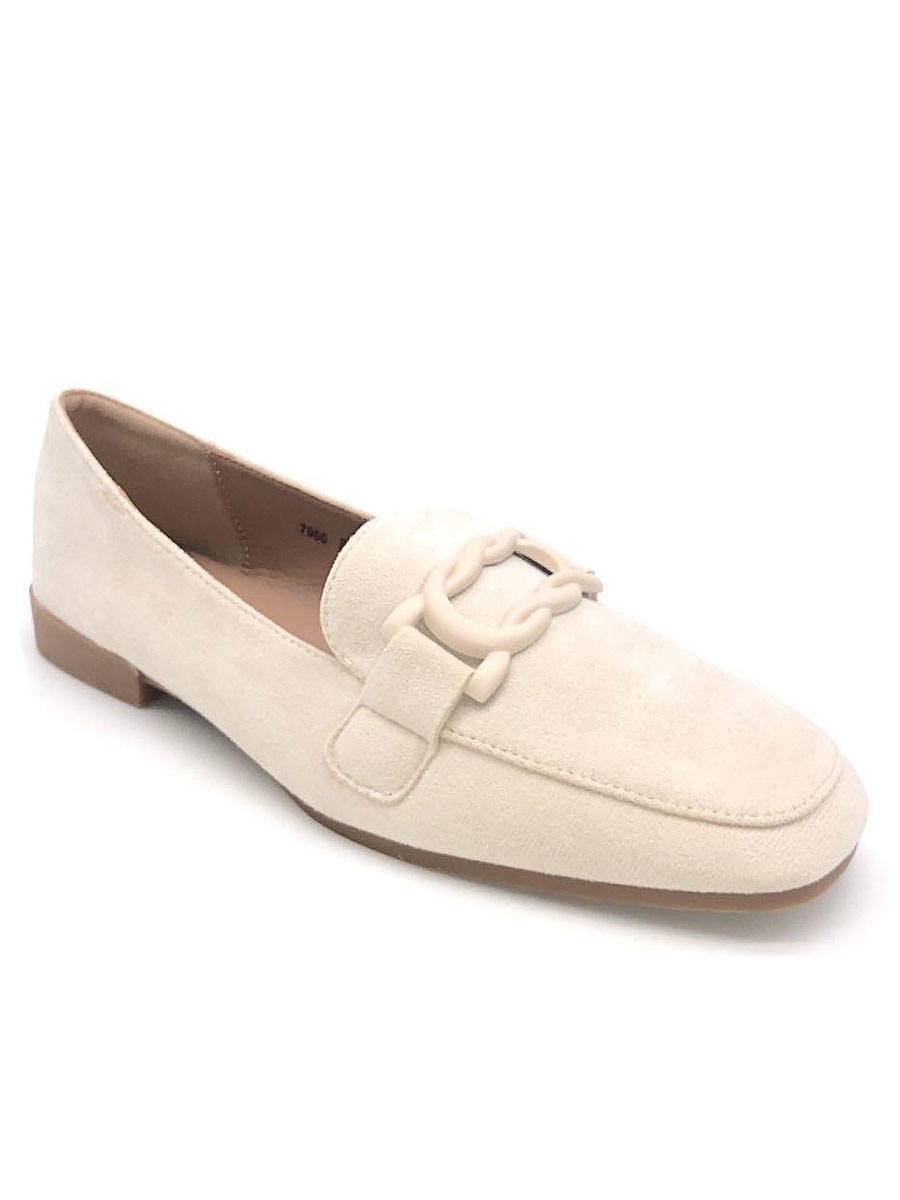 Loafers Gesp Beige