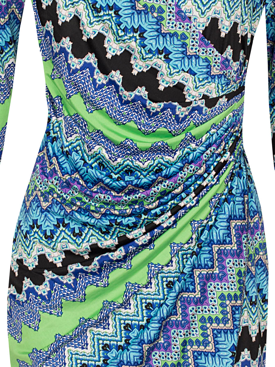 Jurk Babette Blauw detail