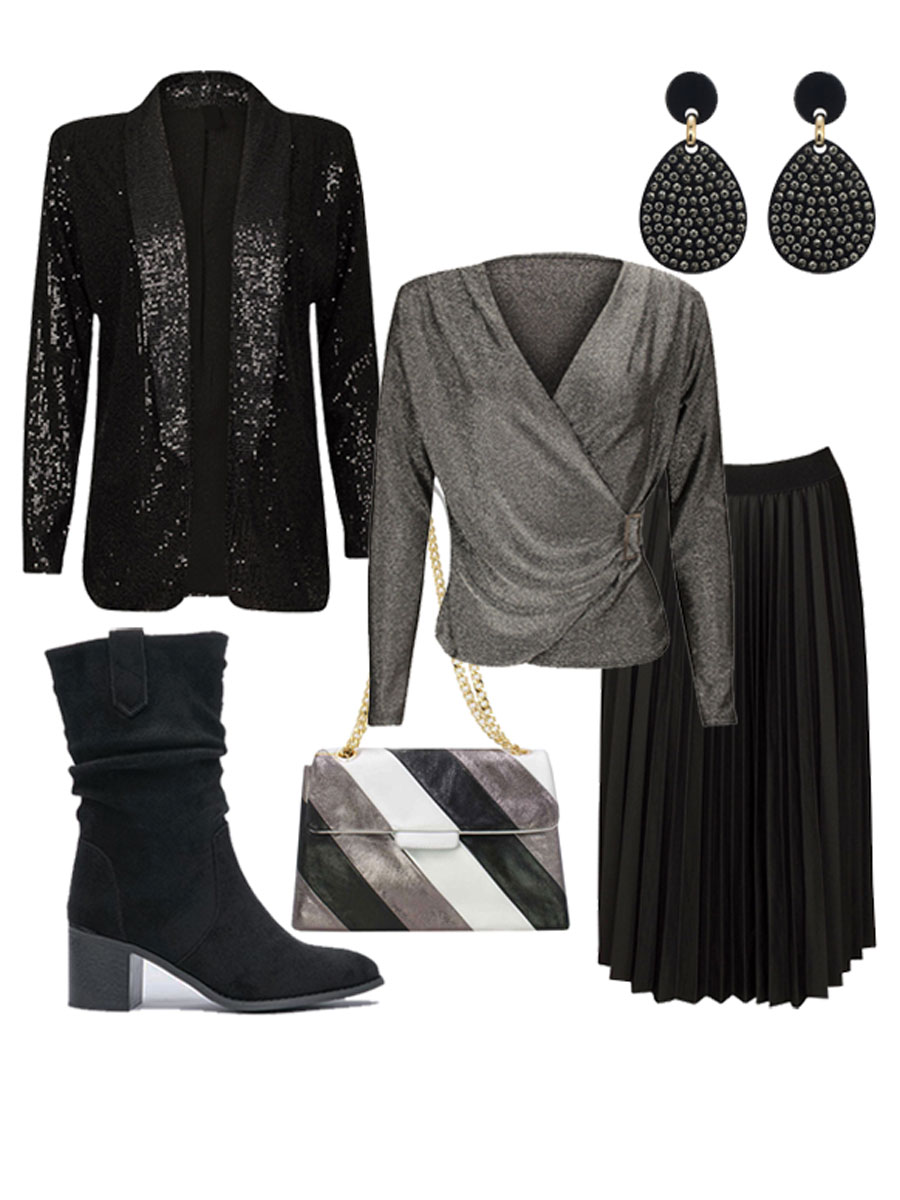 Jasje Pailletten Zwart Shop the look