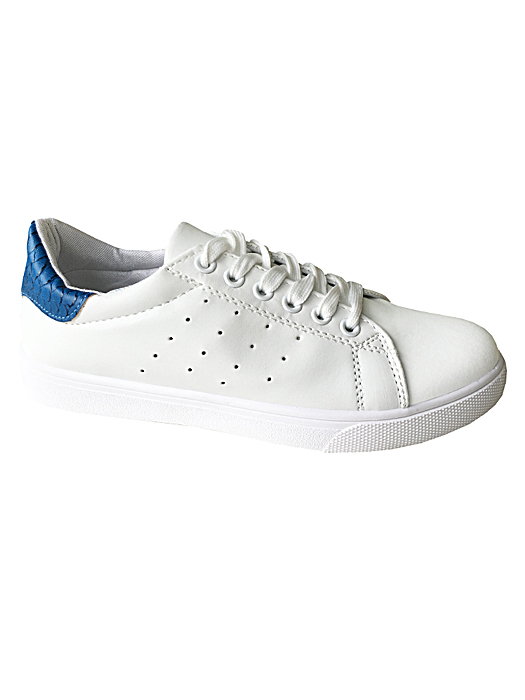 Sneakers Wit en Blauw