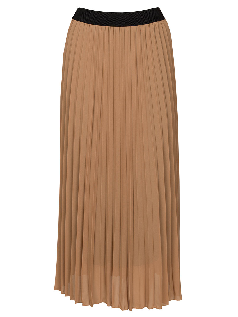 Rok Plissé Camel