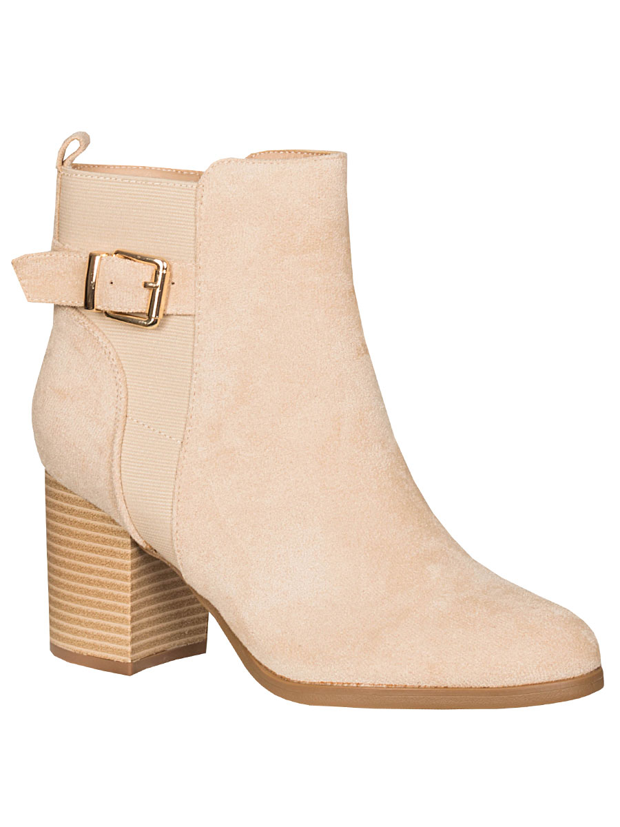 Enkellaars Christel Beige