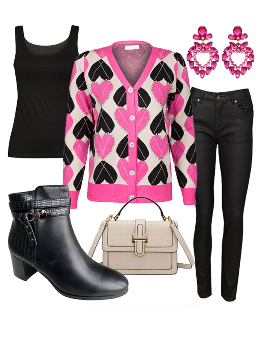 Vest Hartjes Roze Shop the look