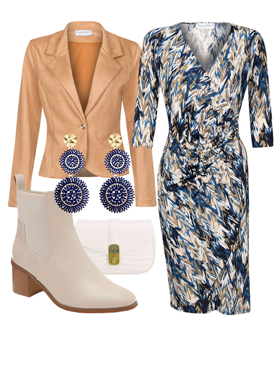 Jurk Anouk Blauw Shop the look