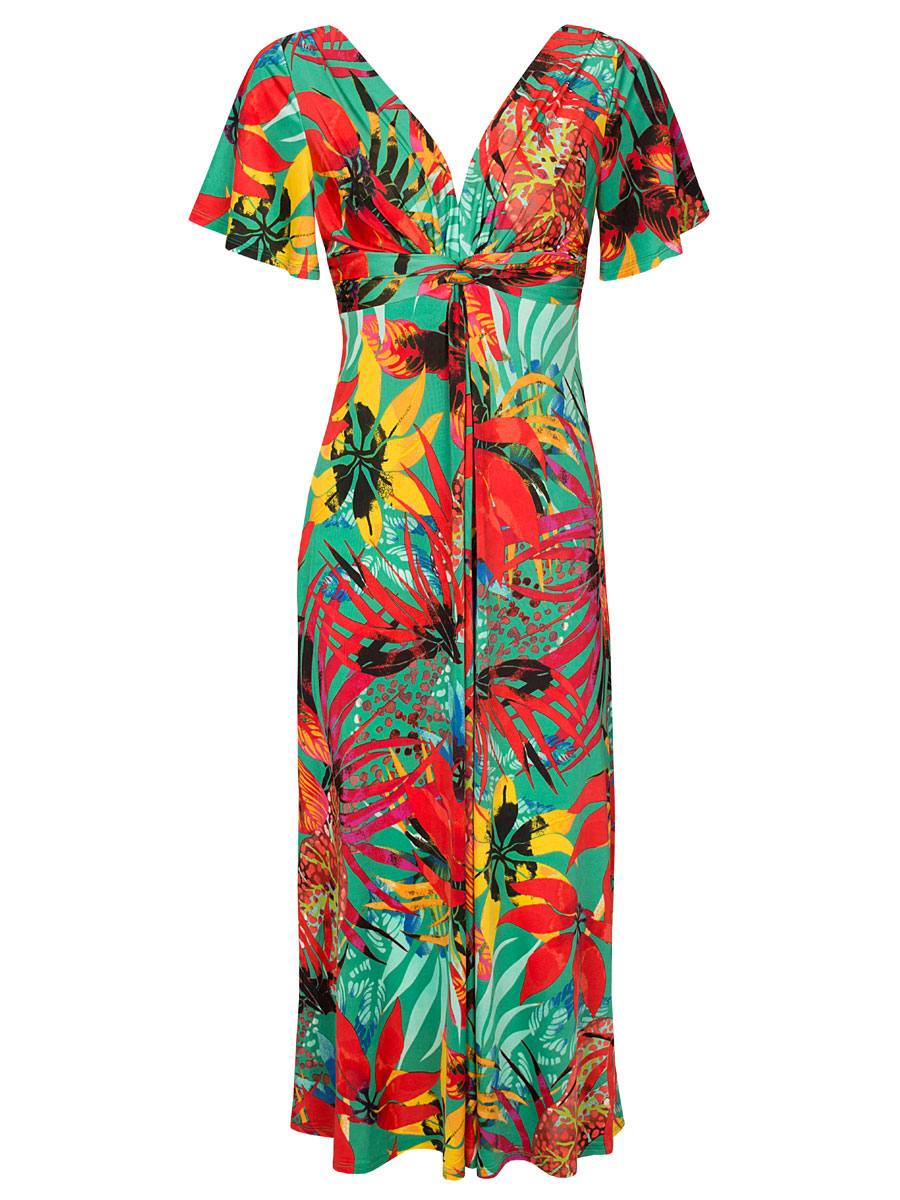 Jurk Tropical Groen