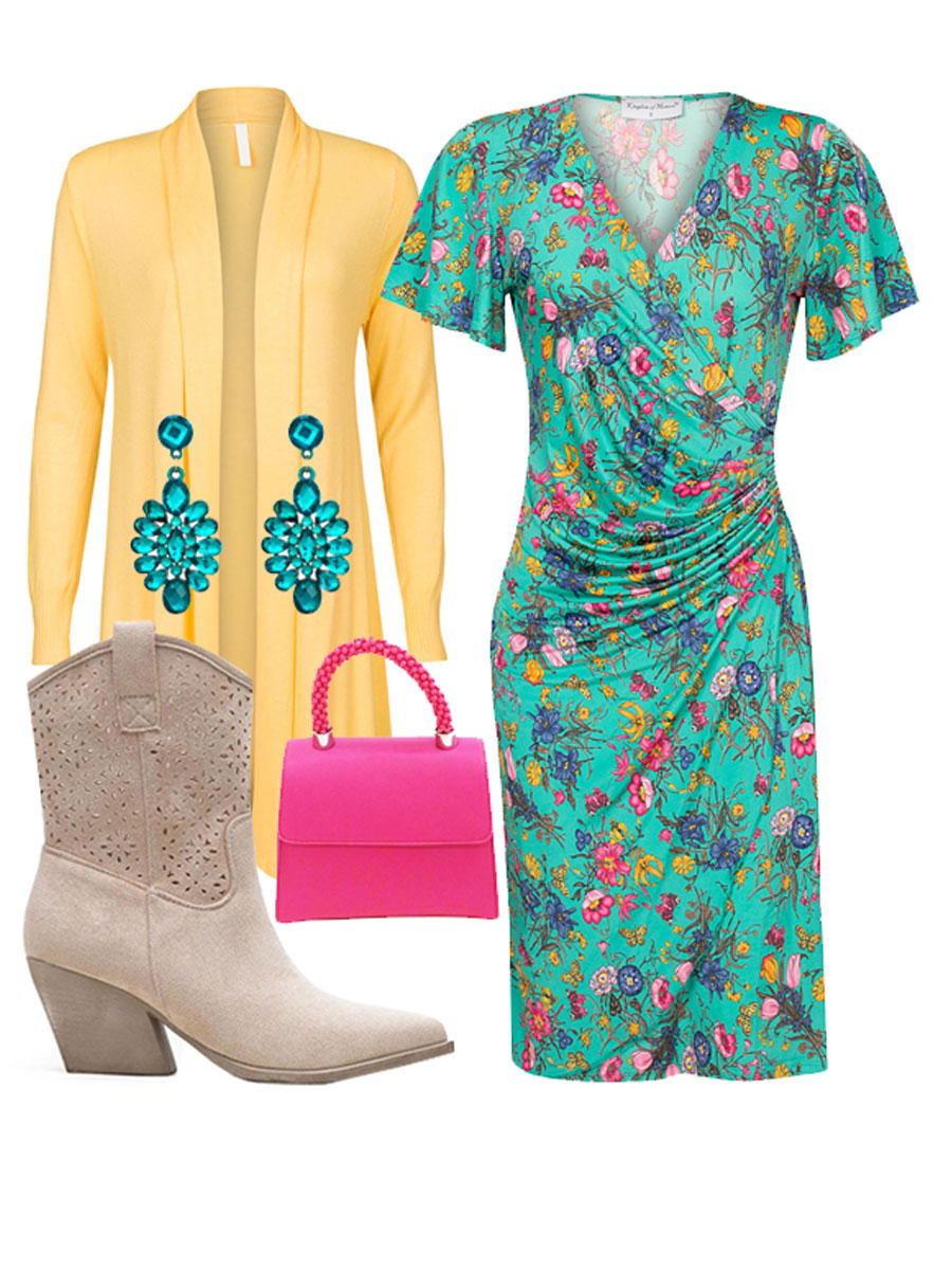 Jurk Flora Mint Shop the look