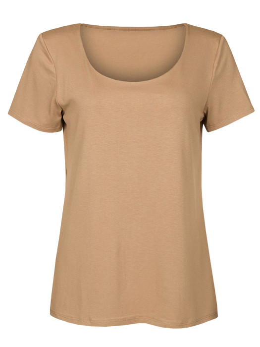 T-Shirt Viscose Camel