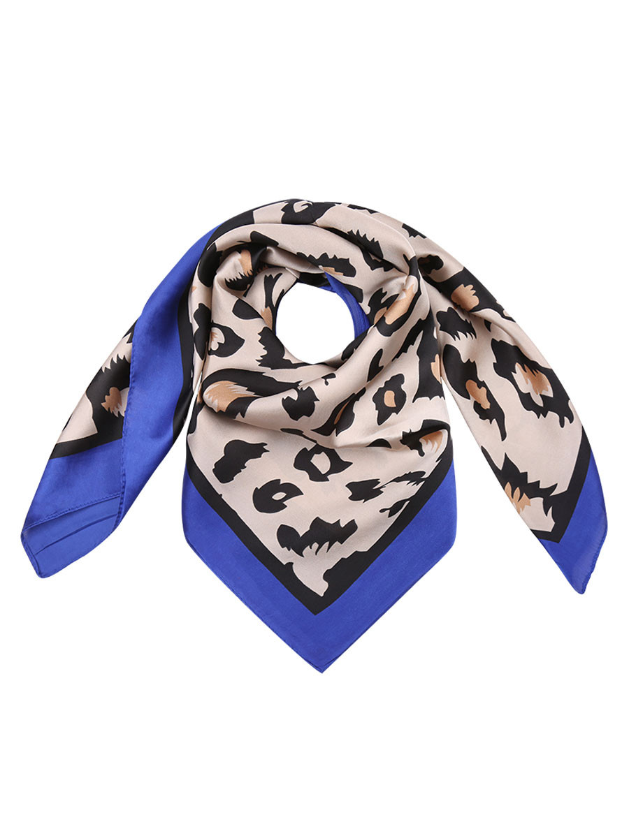 Fashionize Sjaal Leopard Blauw