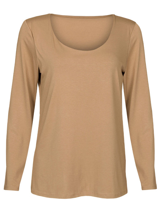 Shirt Viscose Camel